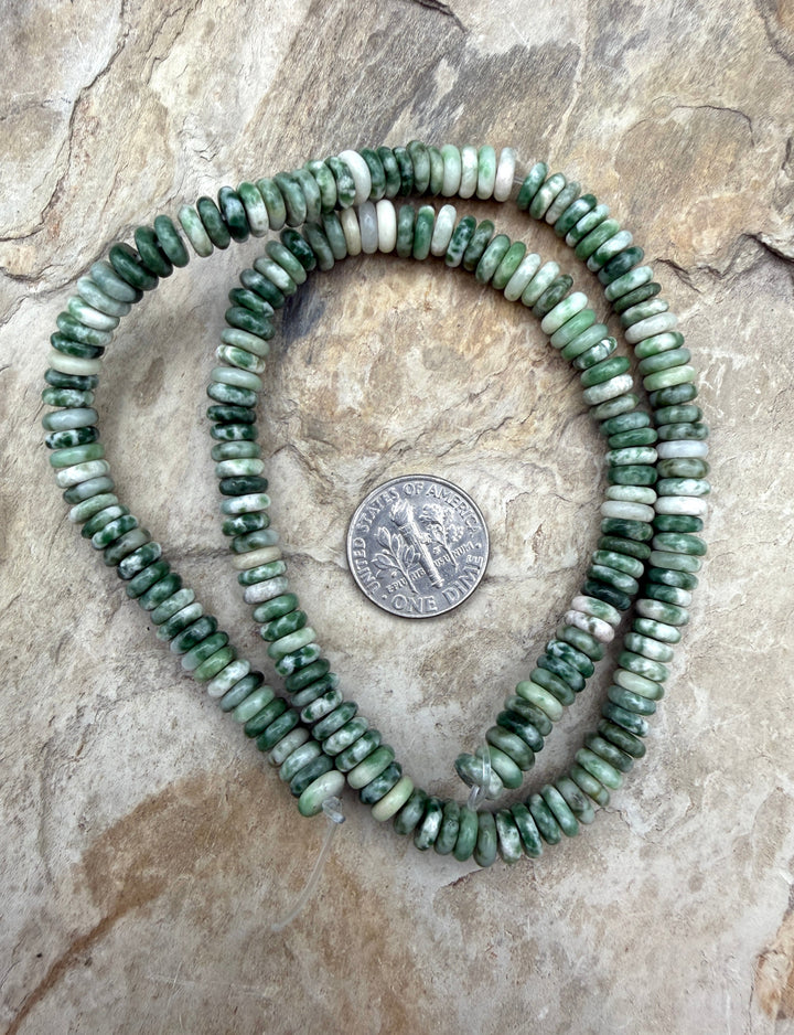 FRIDAY BARGAIN Rainforaest Jasper 6mm Button Beads One 16
