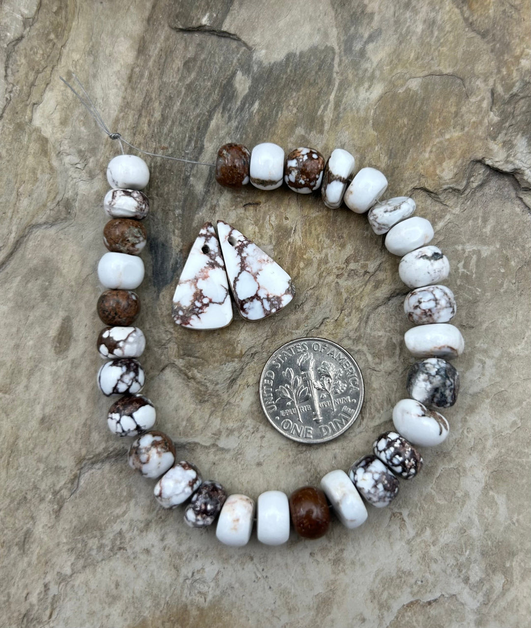FRIDAY BARGAIN RARE Arizona Wild Horse Round Nugget Beads