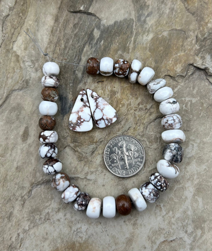 FRIDAY BARGAIN RARE Arizona Wild Horse Round Nugget Beads