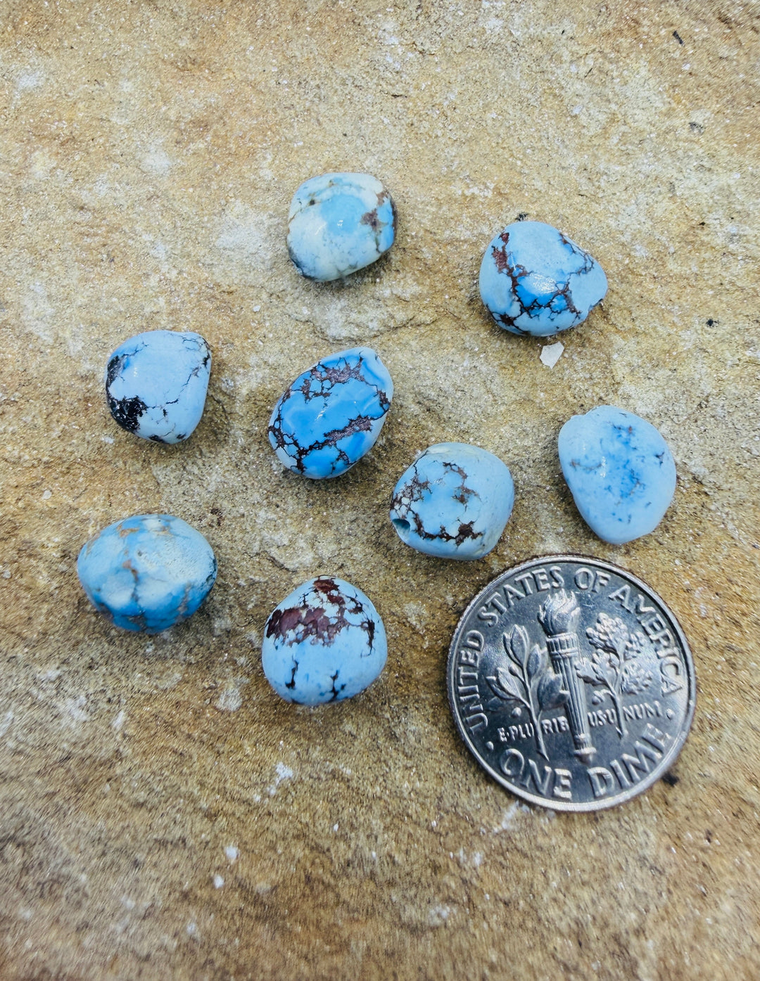FRIDAY BARGAIN RARE Golden Hills Turquoise (Kazakhstan) LOT