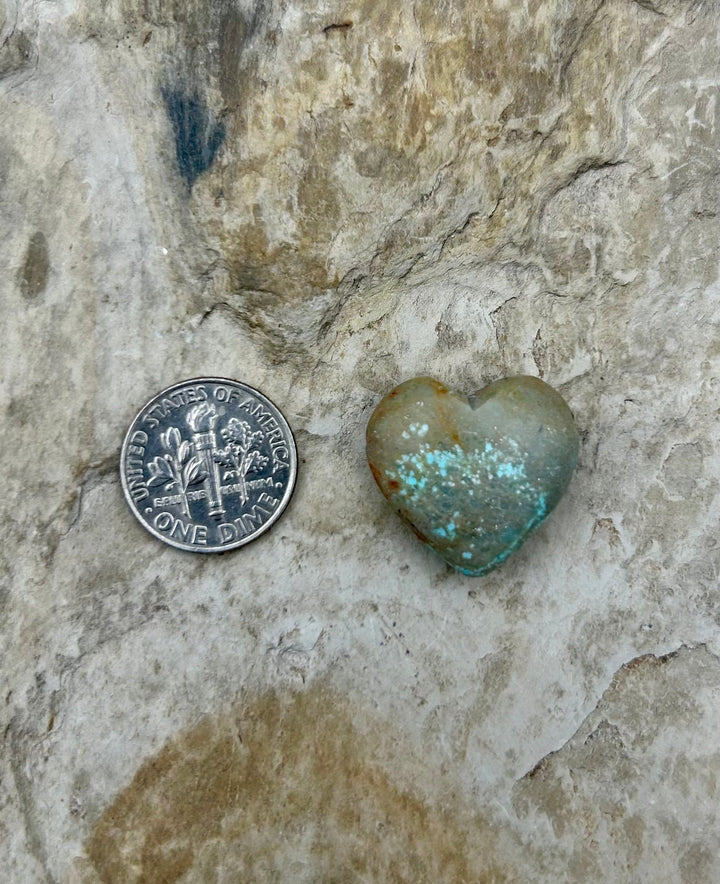 FRIDAY BARGAIN RARE Number 8 Turquoise (Nevada) Heart