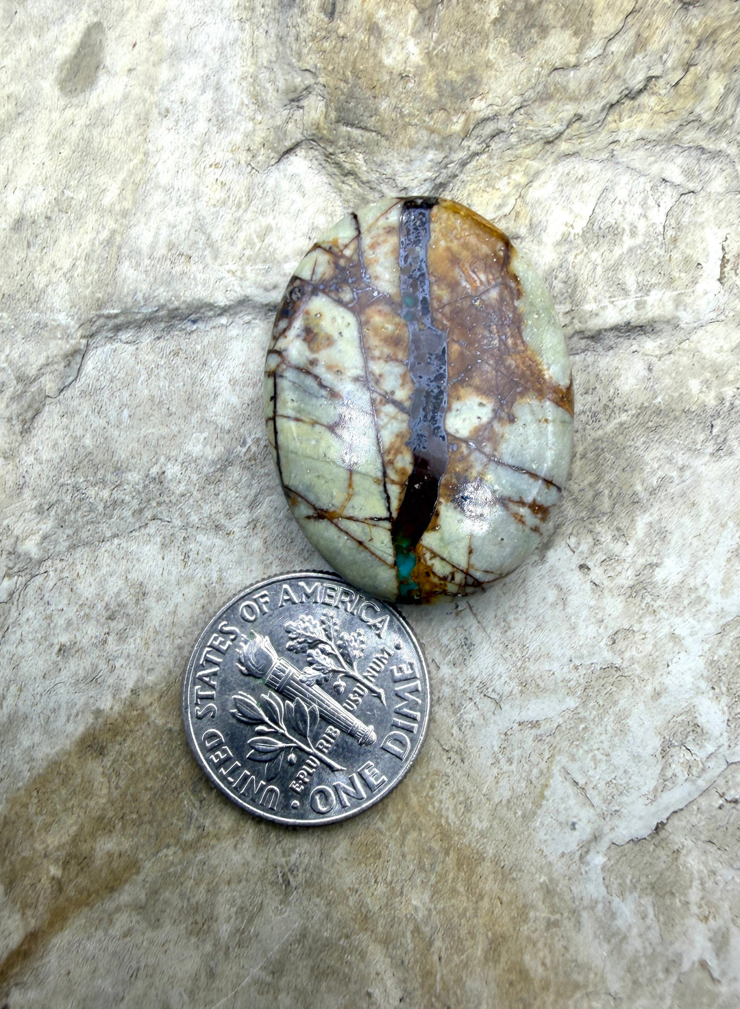 FRIDAY BARGAIN RARE Royston Ribbon Turquoise (NV) 22x30mm