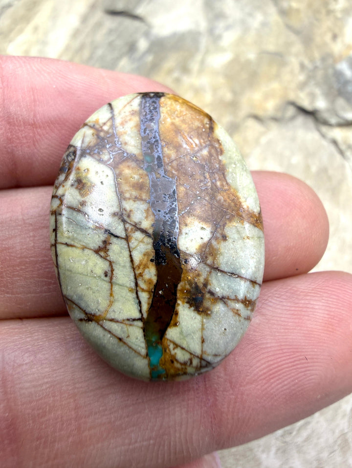 FRIDAY BARGAIN RARE Royston Ribbon Turquoise (NV) 22x30mm