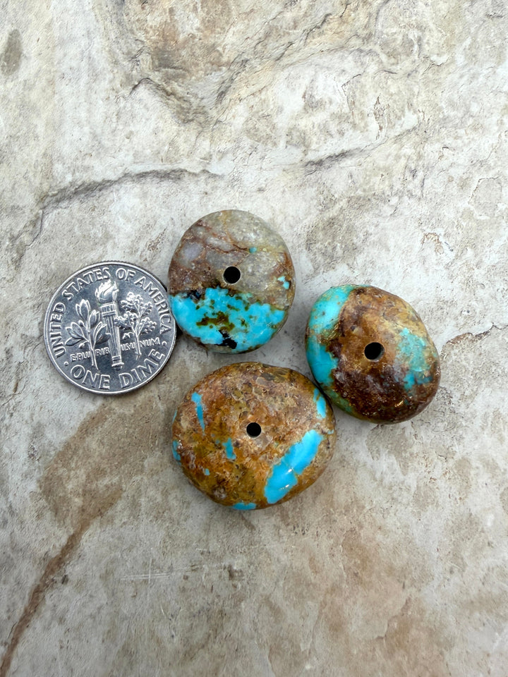 FRIDAY BARGAIN Royston Turquoise (Nevada) Lot of 3 Large