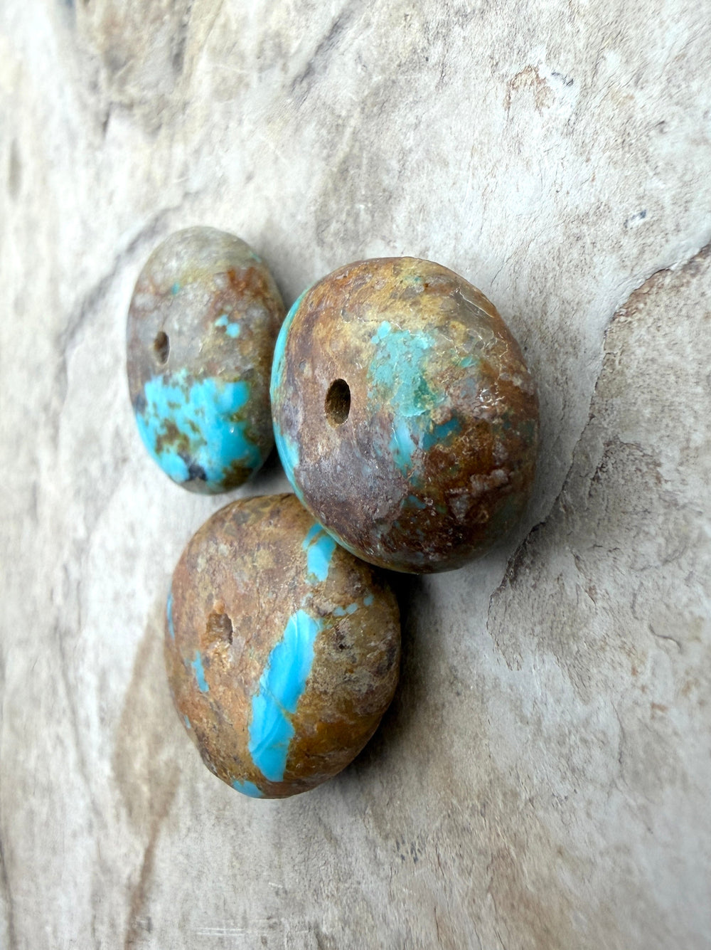 FRIDAY BARGAIN Royston Turquoise (Nevada) Lot of 3 Large