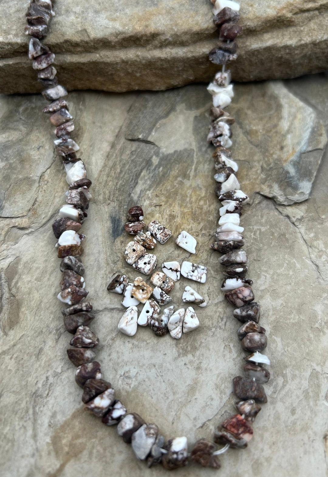 FRIDAY BARGAIN Wild Horse LOT Chip Bead Strand 8-10mm 19