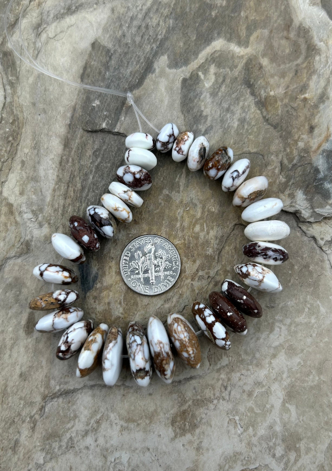 FRIDAY BARGAIN Wild Horse Saucer Beads 8-18mm 6.5 inch