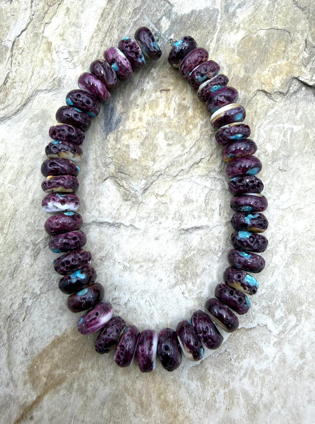 FRIDAY CLOSEOUT BUY Purple Spiny Oyster With Turquoise