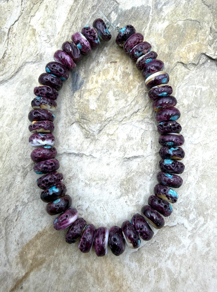 FRIDAY CLOSEOUT BUY Purple Spiny Oyster With Turquoise