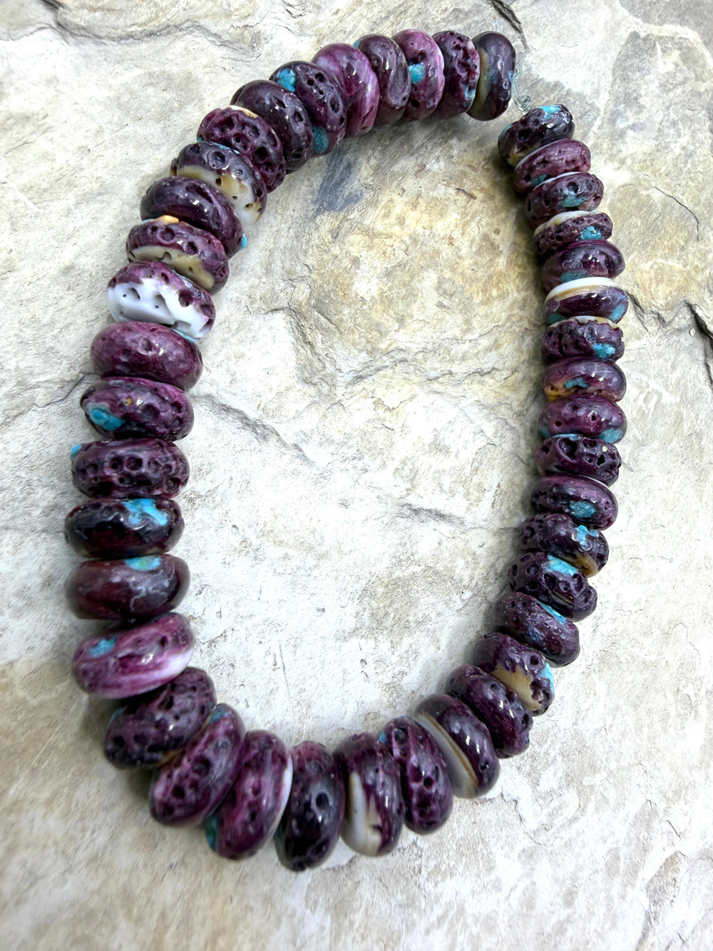 FRIDAY CLOSEOUT BUY Purple Spiny Oyster With Turquoise