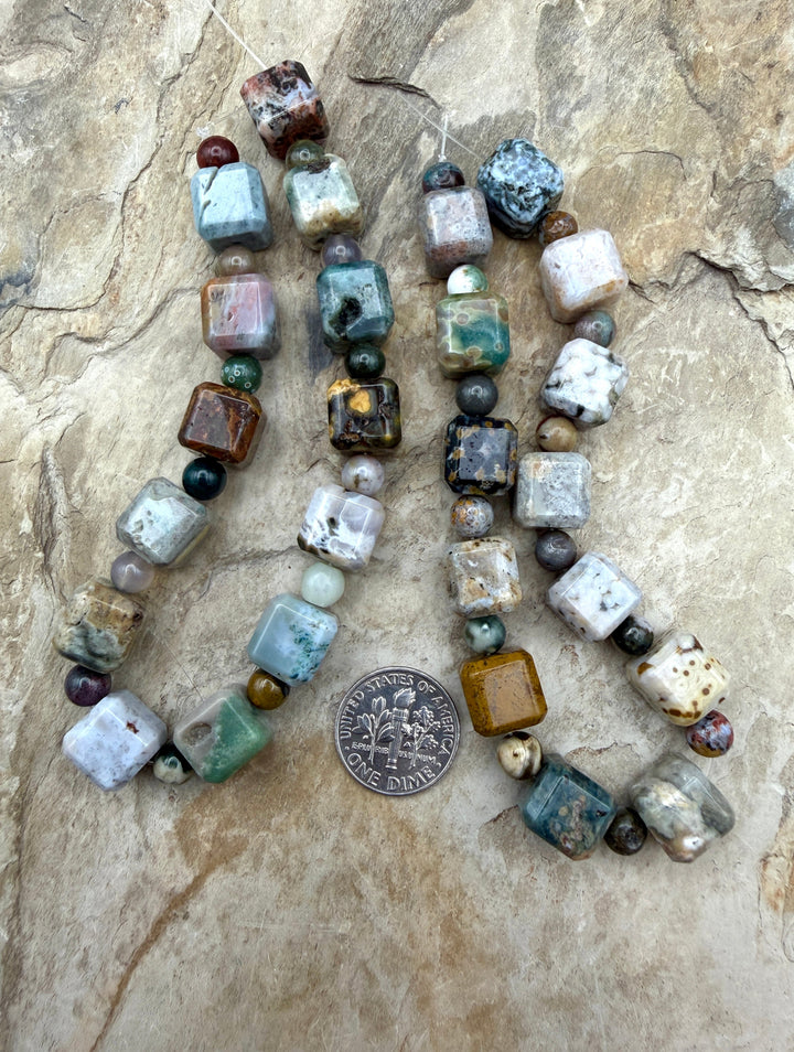 FRIDAY CLOSEOUT High Quality Ocean Jasper Designer Strand