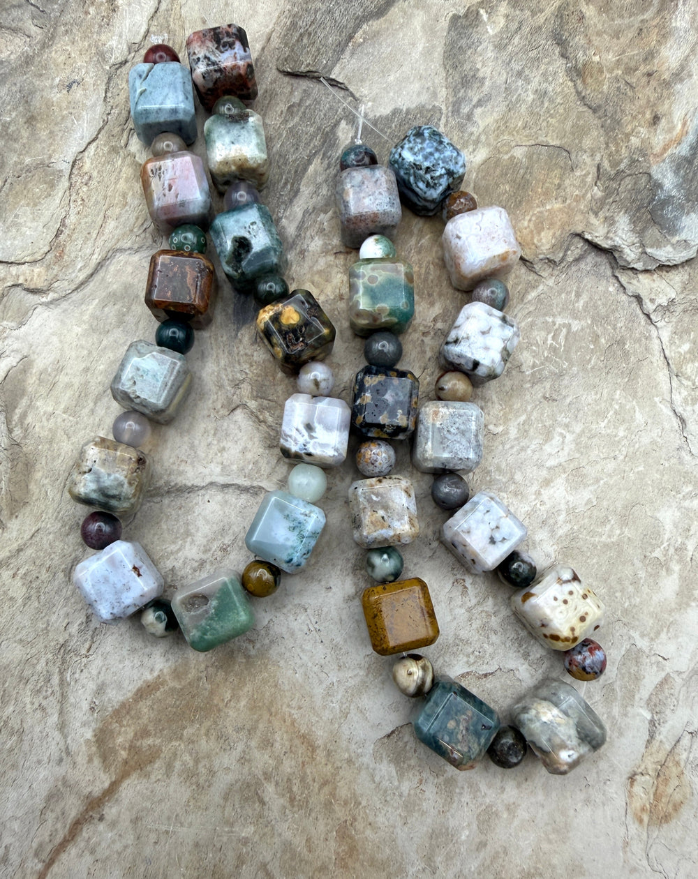 FRIDAY CLOSEOUT High Quality Ocean Jasper Designer Strand
