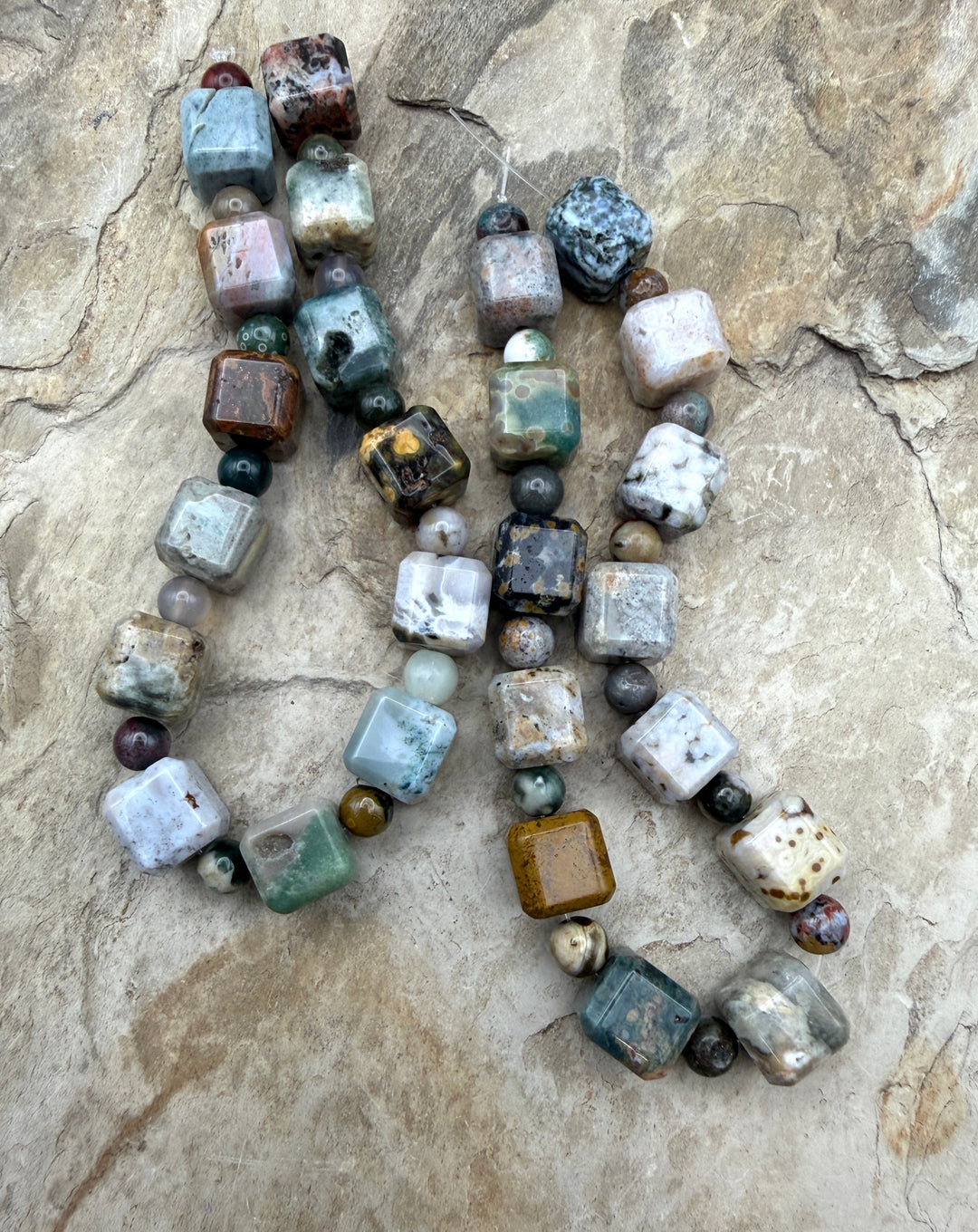 FRIDAY CLOSEOUT High Quality Ocean Jasper Designer Strand
