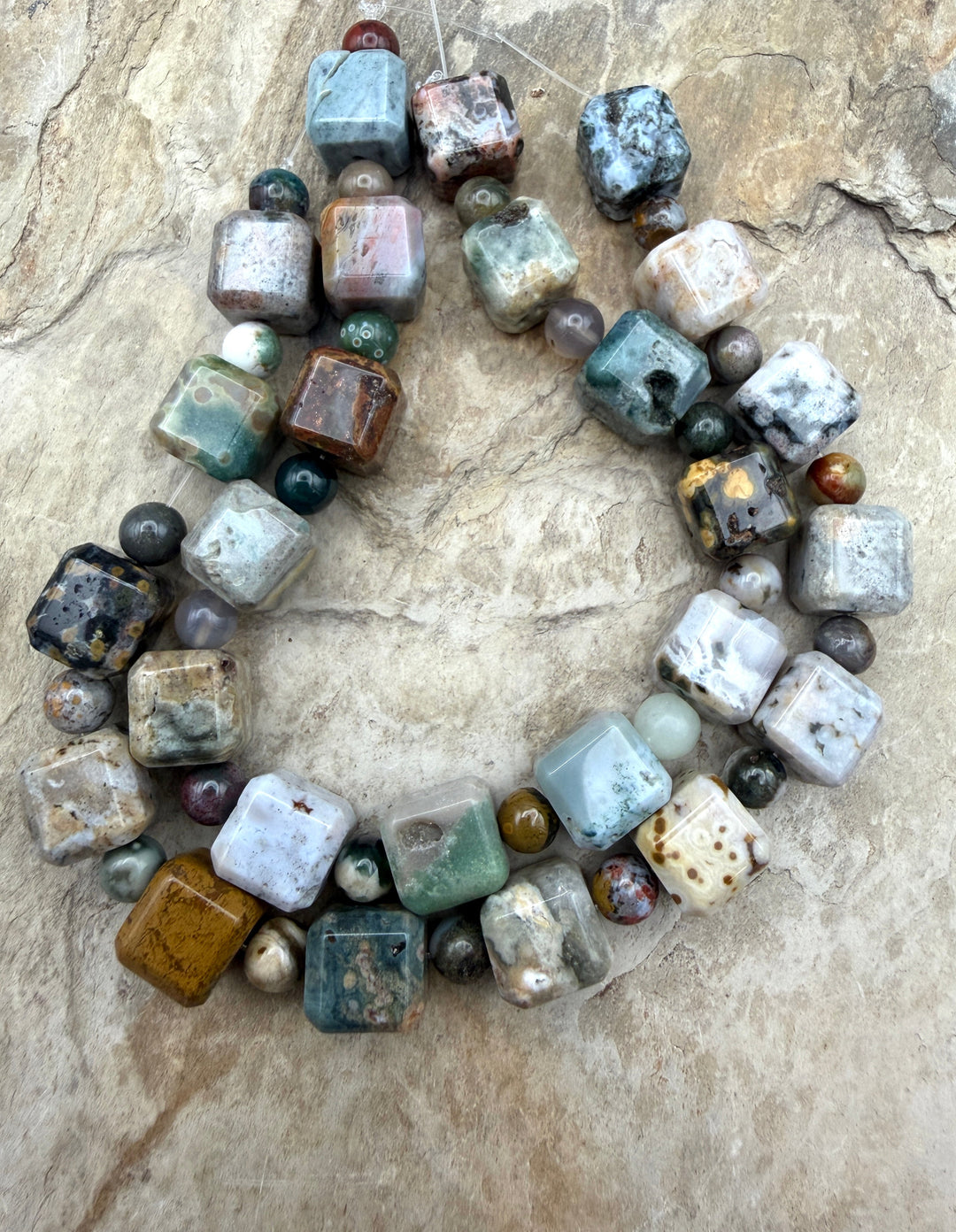 FRIDAY CLOSEOUT High Quality Ocean Jasper Designer Strand