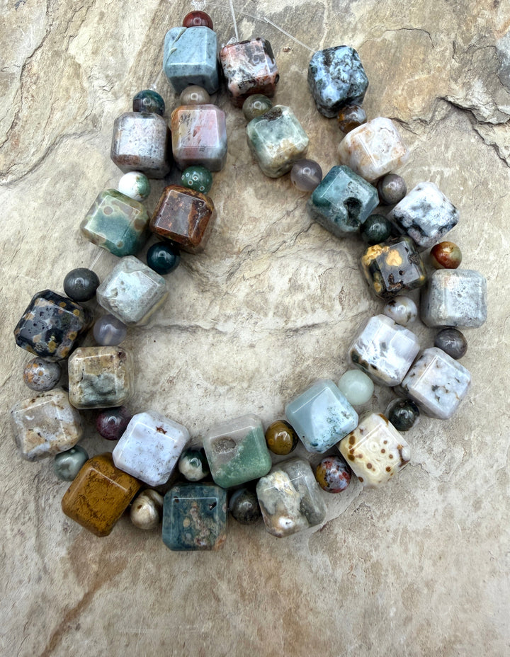 FRIDAY CLOSEOUT High Quality Ocean Jasper Designer Strand