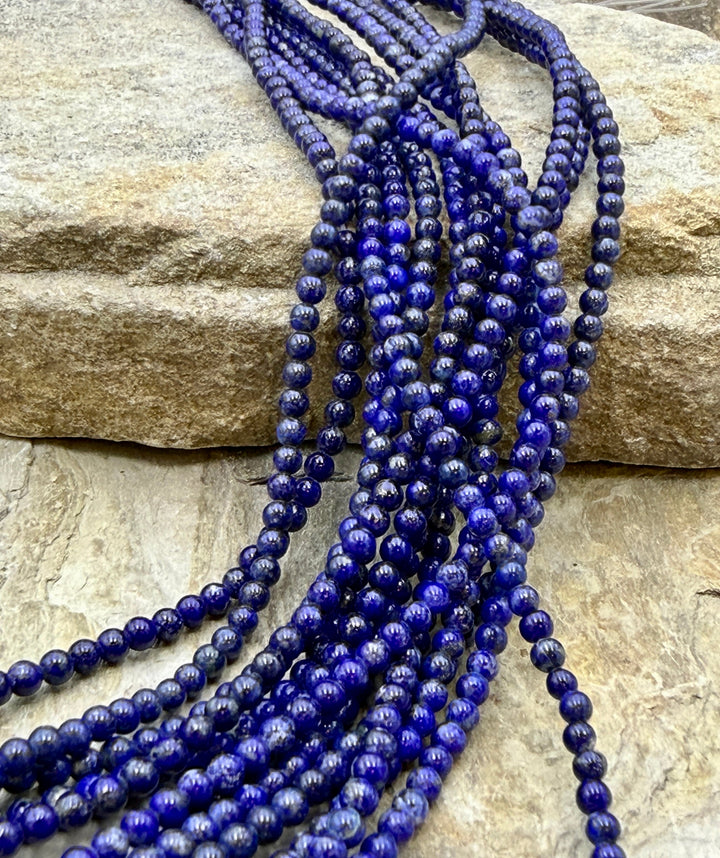 FRIDAY CLOSEOUT Lapis Lazuli 3mm Round Beads 15.5inch