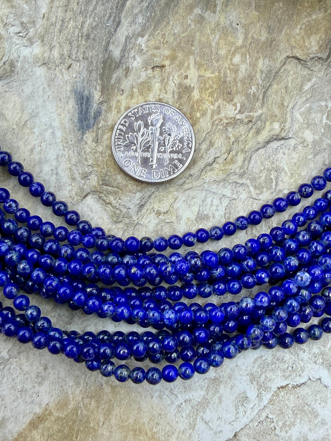 FRIDAY CLOSEOUT Lapis Lazuli 3mm Round Beads 15.5inch