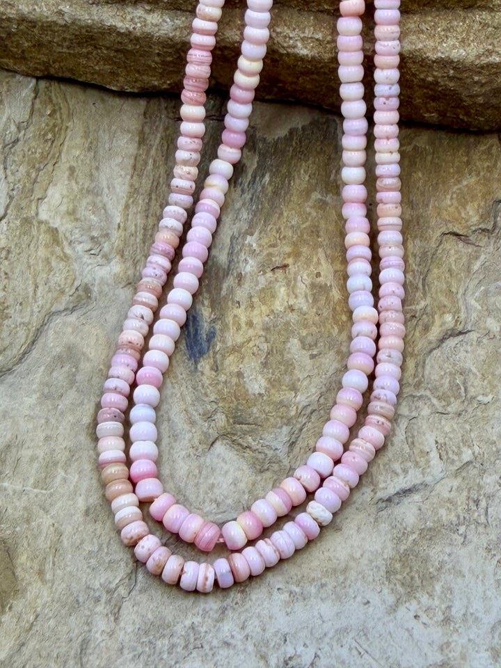 FRIDAY CLOSEOUT Pink Queen Conch Shell 4mm Rondelle Beads