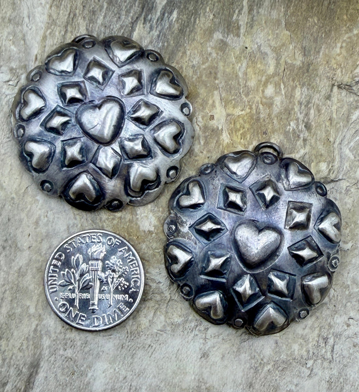 FRIDAY ESTATE FIND BIG Sterling Silver Earring Component