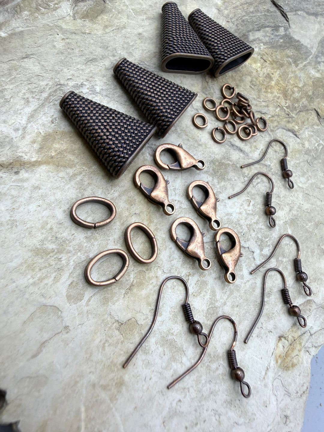 FRIDAY ESTATE FIND LOT of Copper Mixed Findings - Jewelry