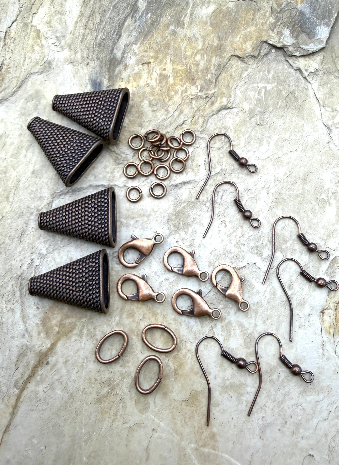 FRIDAY ESTATE FIND LOT of Copper Mixed Findings - Jewelry