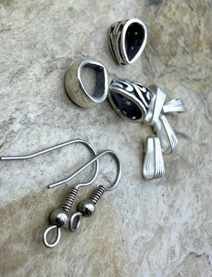 FRIDAY ESTATE FIND LOT of Sterling Silver Mixed Findings
