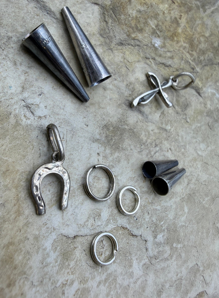FRIDAY ESTATE FIND LOT of Sterling Silver Mixed Findings