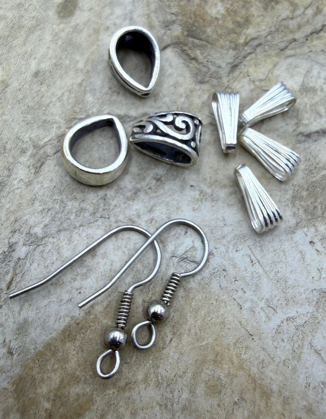 FRIDAY ESTATE FIND LOT of Sterling Silver Mixed Findings