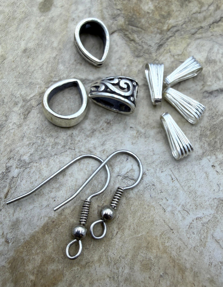 FRIDAY ESTATE FIND LOT of Sterling Silver Mixed Findings