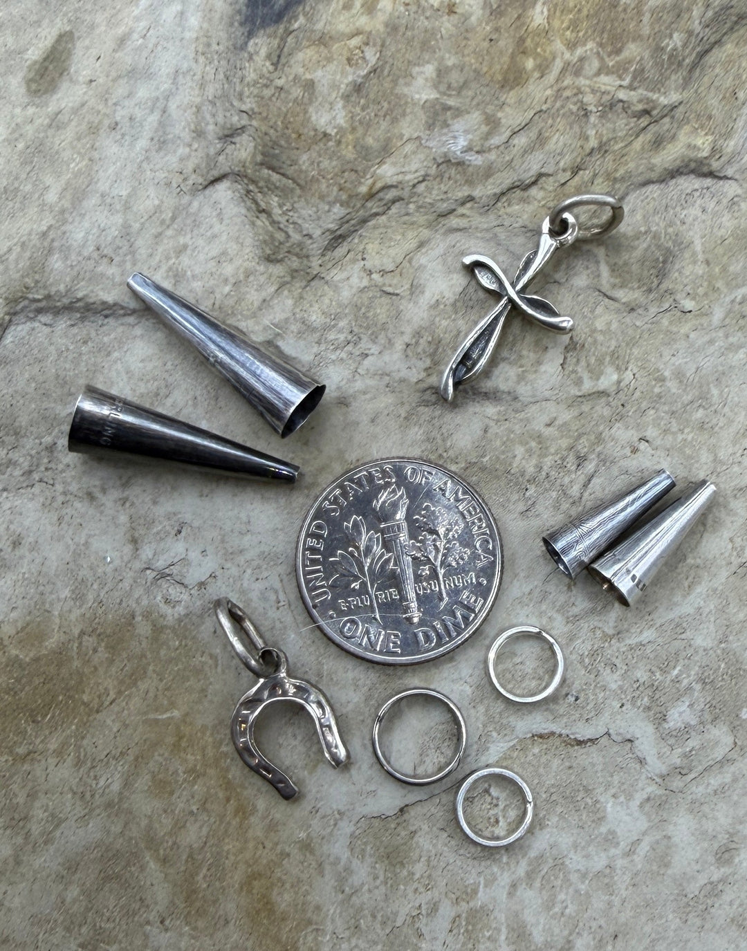 FRIDAY ESTATE FIND LOT of Sterling Silver Mixed Findings