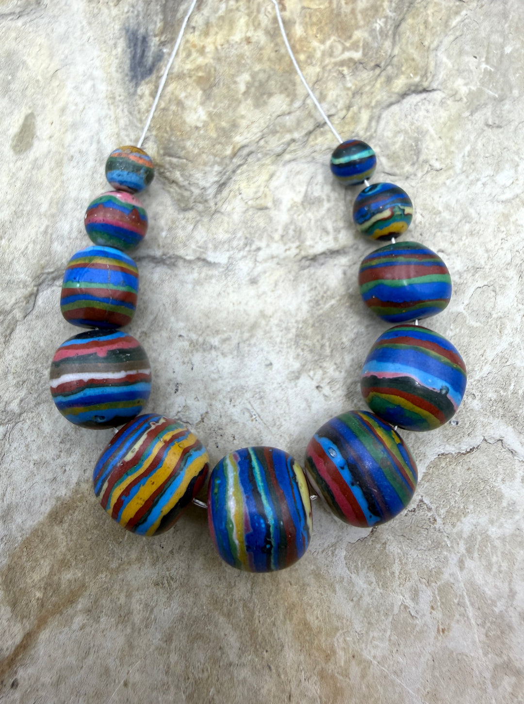 FRIDAY ESTATE FIND RARE Vintage Rainbow Calsilica Focal