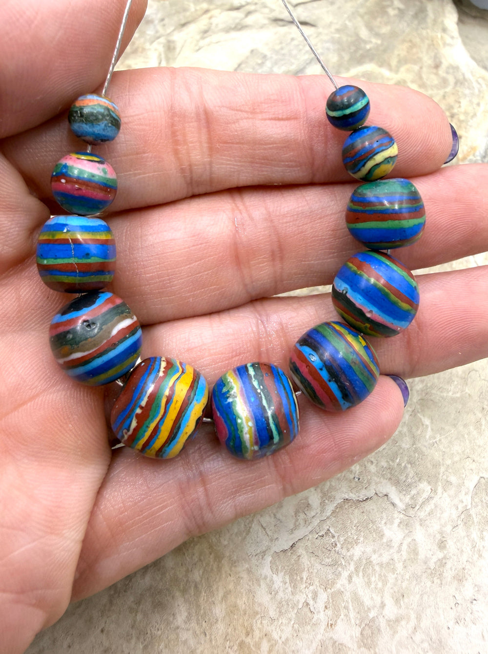 FRIDAY ESTATE FIND RARE Vintage Rainbow Calsilica Focal