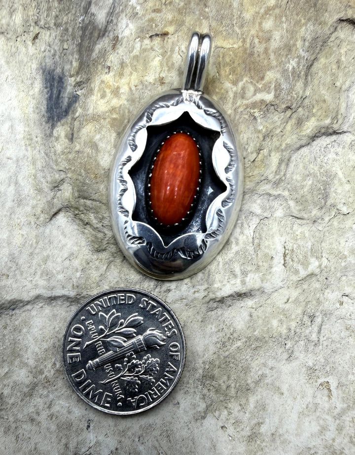 FRIDAY ESTATE FIND Sterling Silver Natural Coral Shadowbox