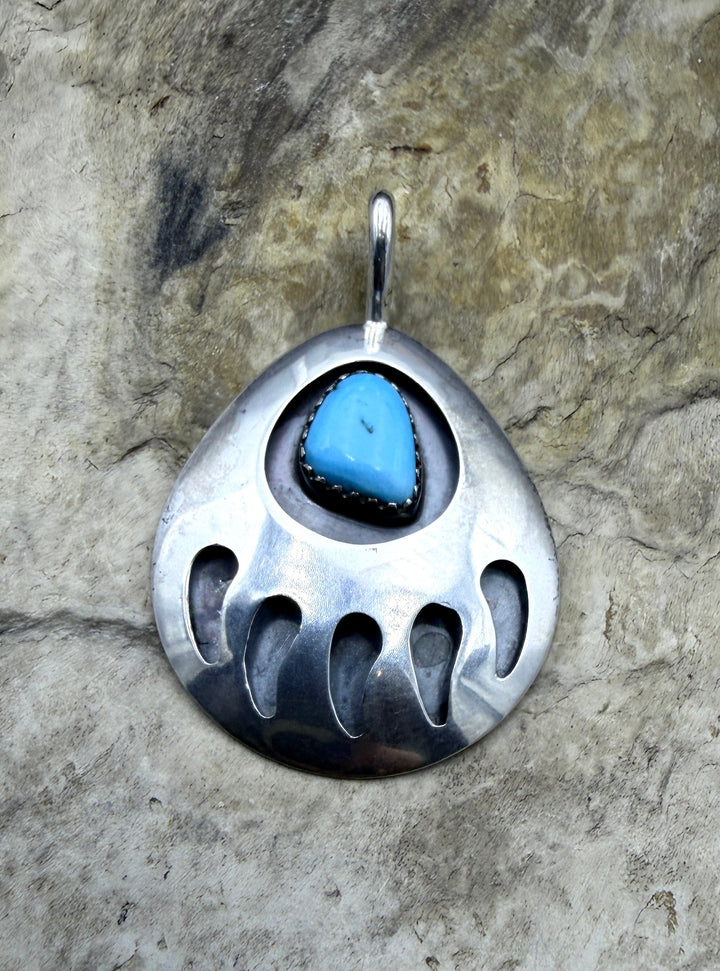 FRIDAY ESTATE FIND Sterling Silver Oxidized Bear Paw