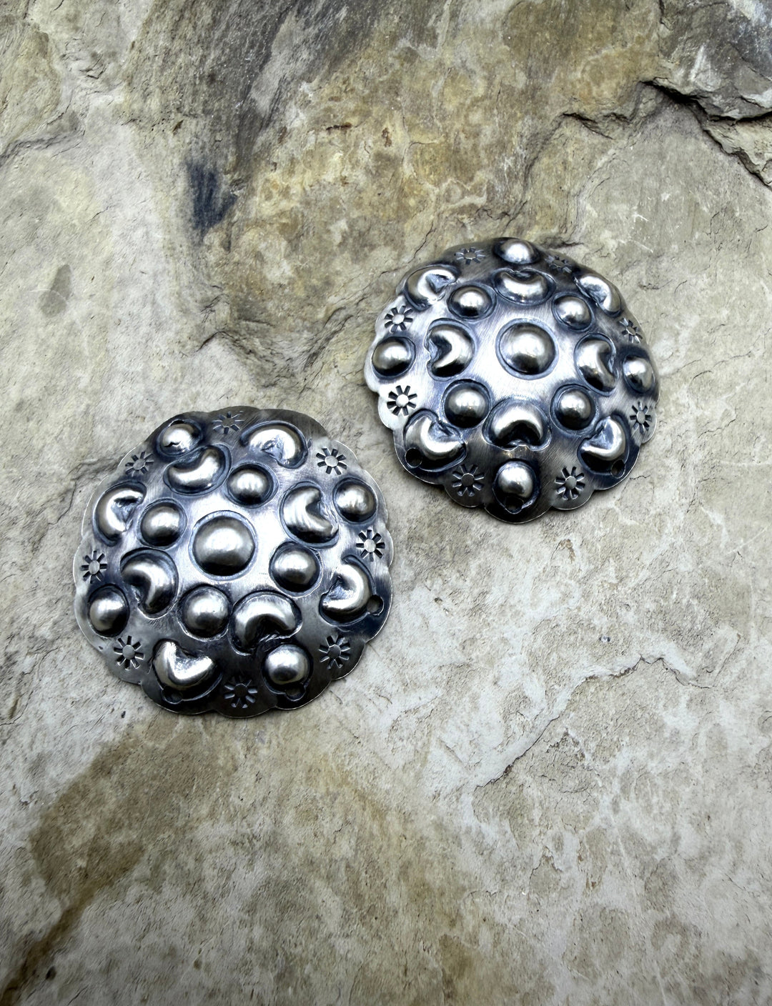 FRIDAY ESTATE FIND Sterling Silver Pair of BIG Earring