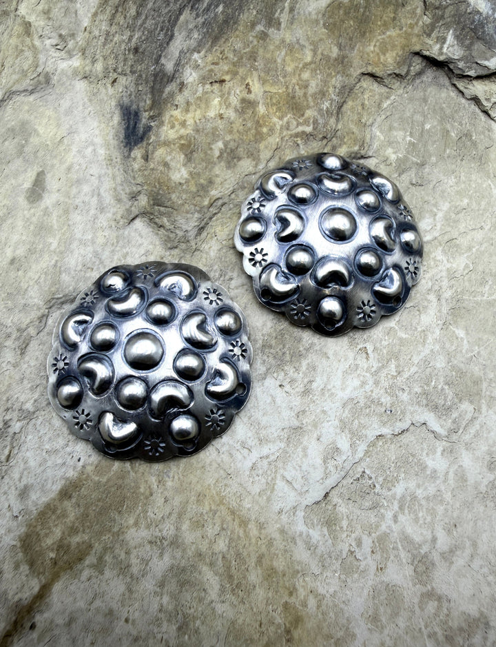 FRIDAY ESTATE FIND Sterling Silver Pair of BIG Earring
