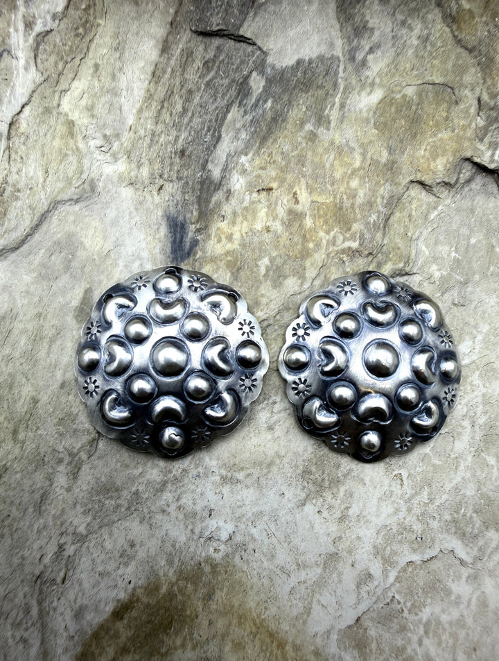 FRIDAY ESTATE FIND Sterling Silver Pair of BIG Earring
