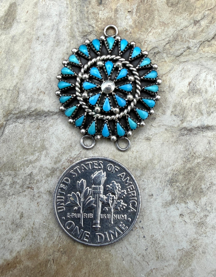 FRIDAY ESTATE FIND Sterling Silver Zuni Petit Point