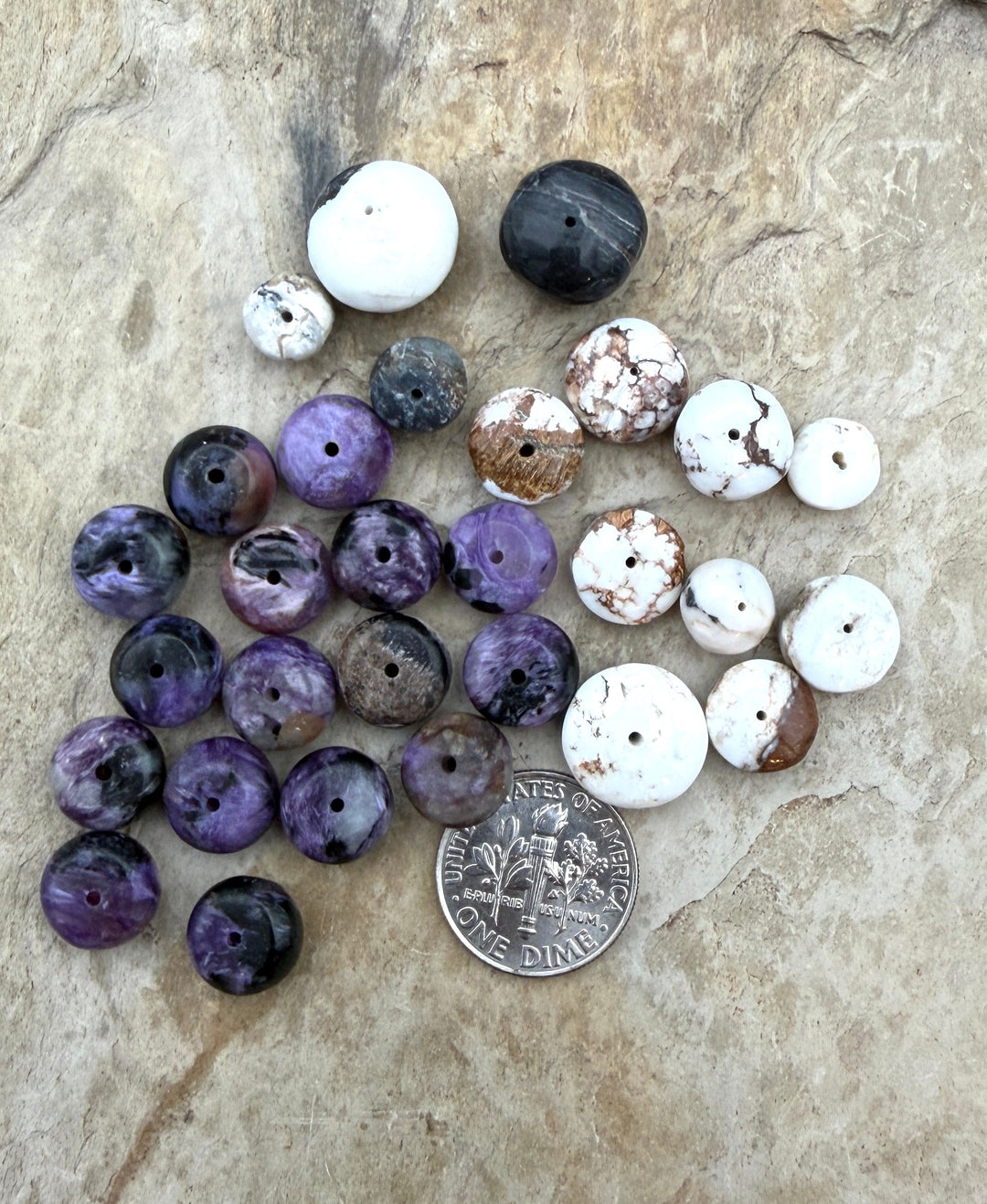 FRIDAY Lot of mixed Premium Beads Charoite Wild Horse