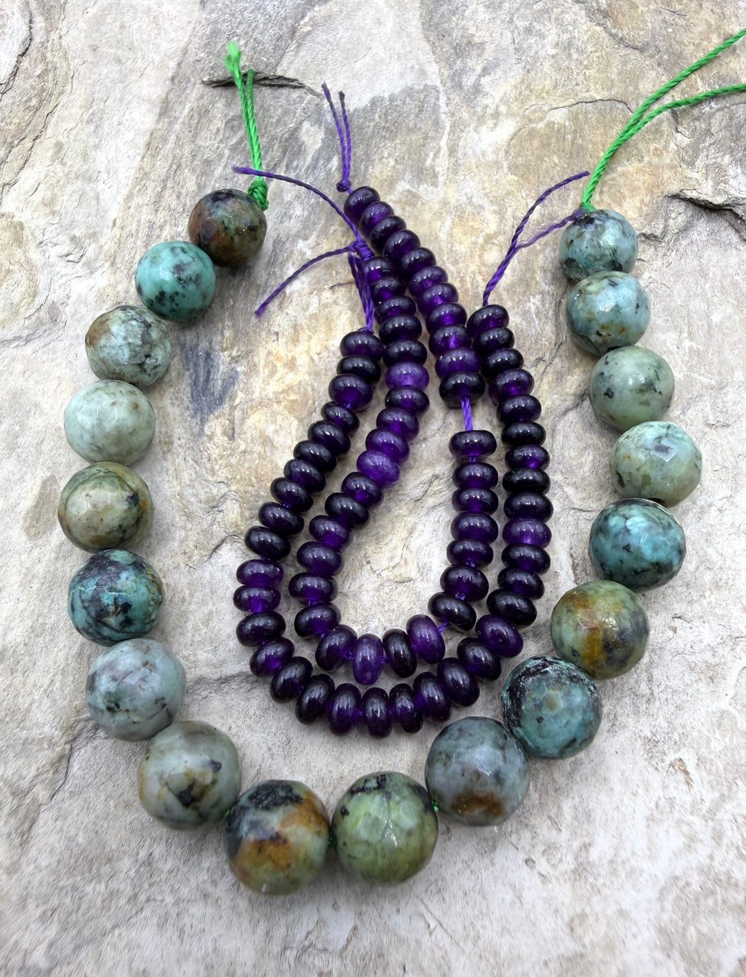 FRIDAY SPECIAL BARGAIN LOT African Turquoise and Amethyst 3