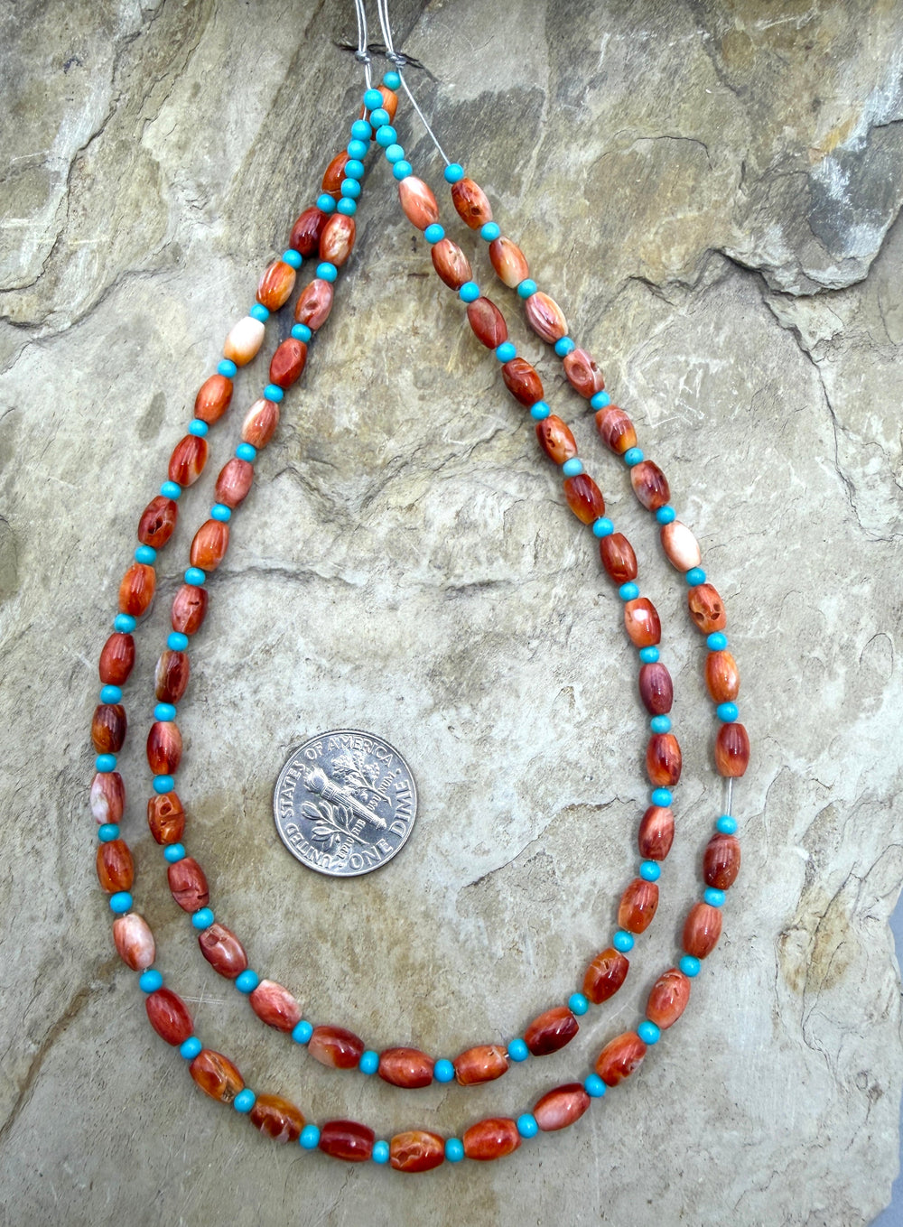 FRIDAY SPECIAL BUY Red Spiny Oyster Rice Beads (4x6mm)