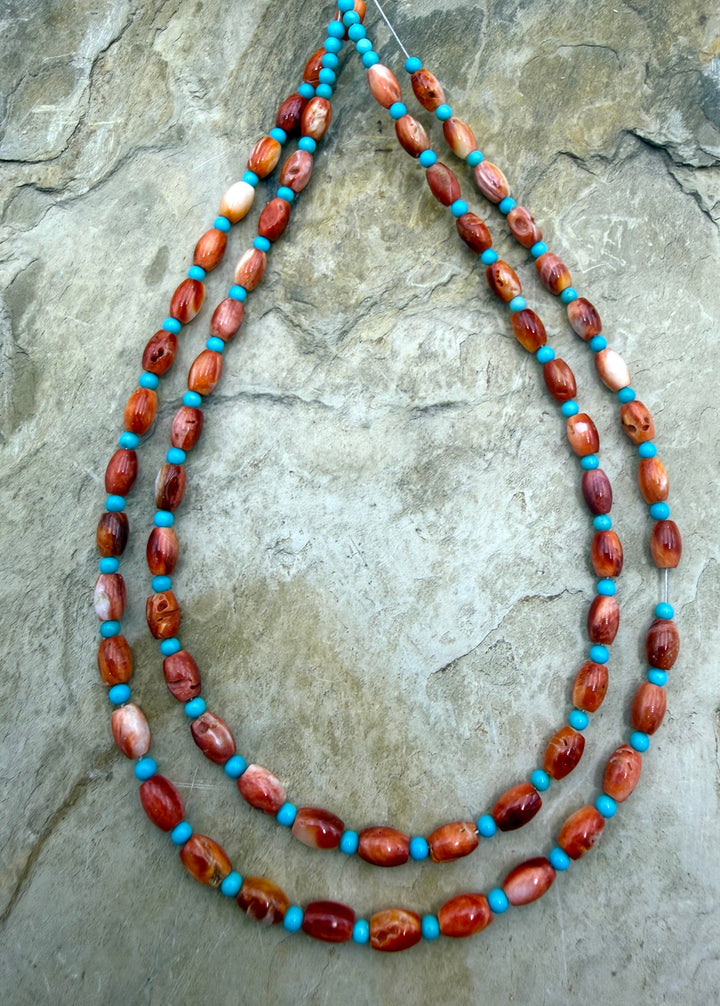 FRIDAY SPECIAL BUY Red Spiny Oyster Rice Beads (4x6mm)