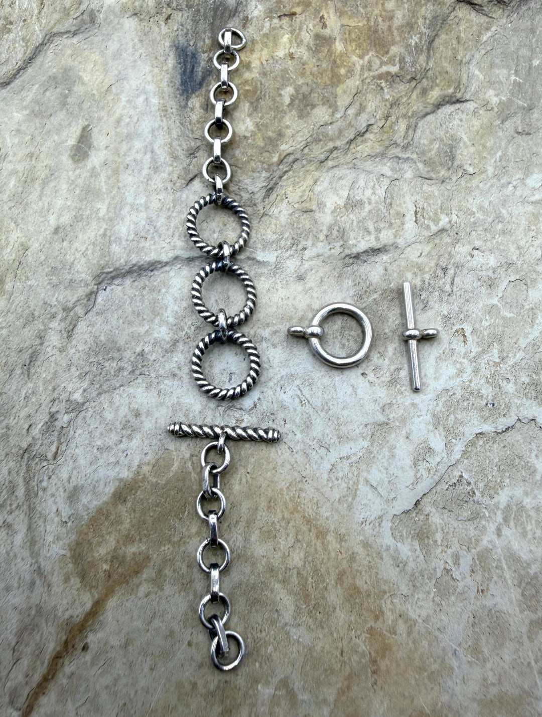 FRIDAY SPECIAL LOT of 2 Sterling Silver Toggle Clasps