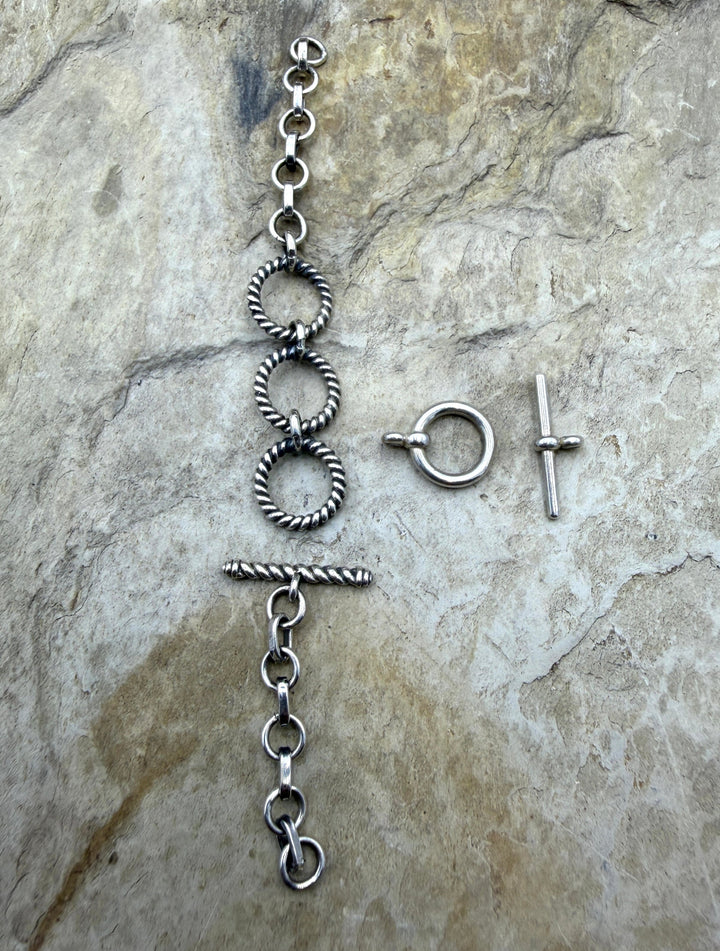 FRIDAY SPECIAL LOT of 2 Sterling Silver Toggle Clasps