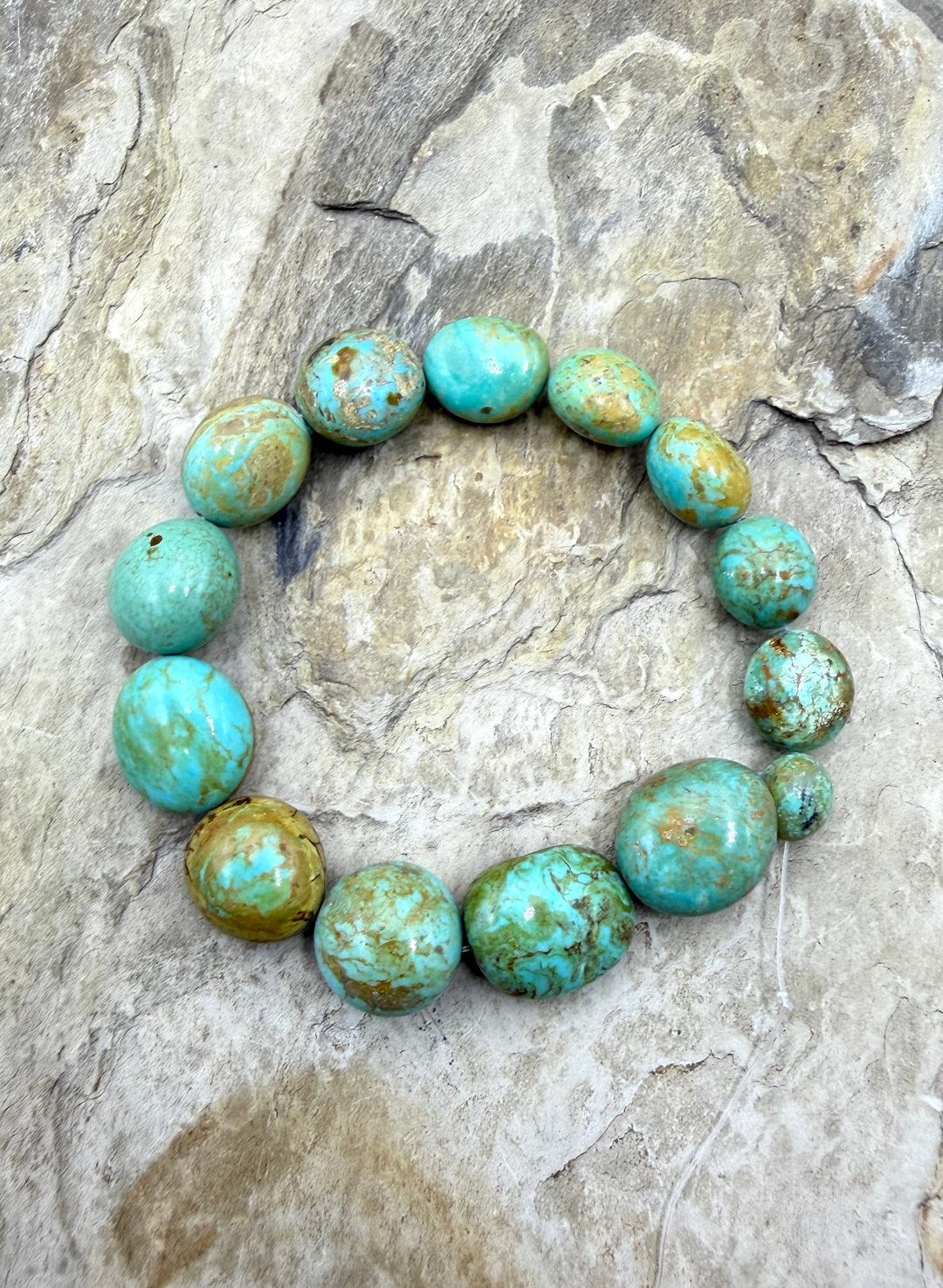 Green/Brown Kingman Turquoise (Arizona) BIG Graduated