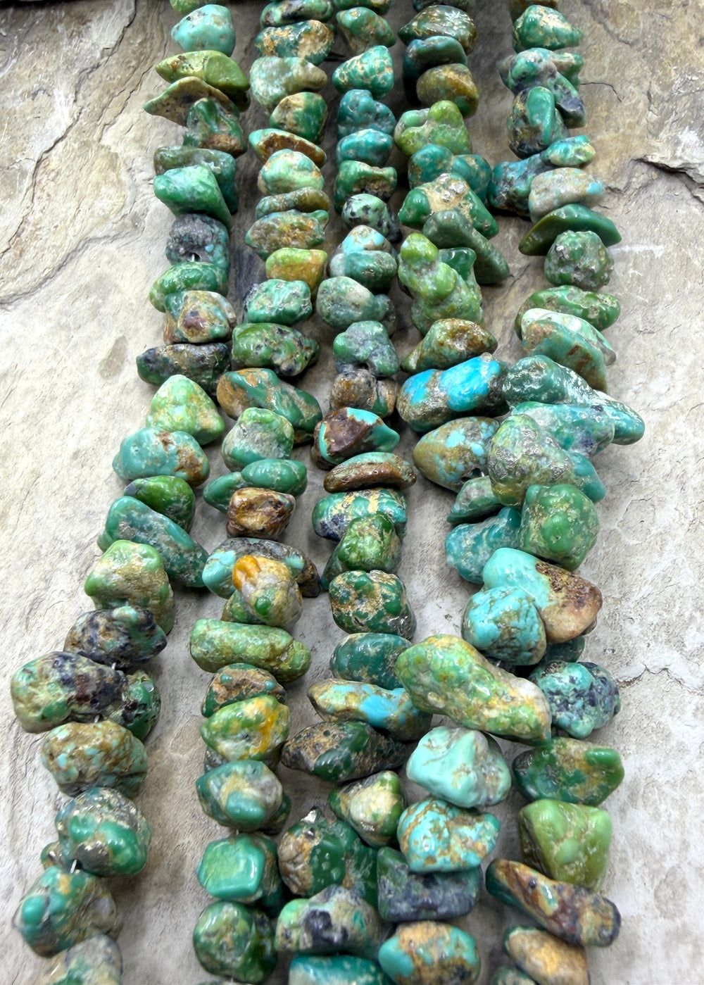 Green Campitos Turquoise (Mexico) BIG 8-12mm Rough Nugget