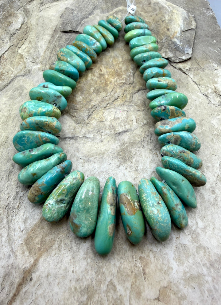 Green Campitos Turquoise (Mexico) Graduated Focal Strand