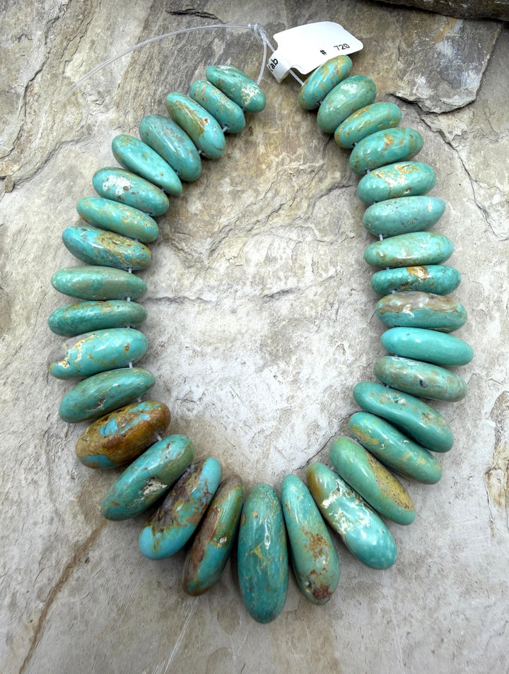 Green Kingman Turquoise (Arizona) Graduated LONG Nugget