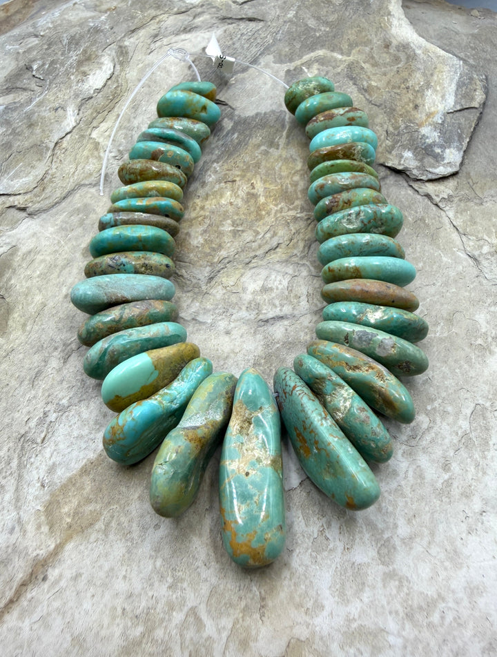 Green Kingman Turquoise (Arizona) Graduated LONG Nugget