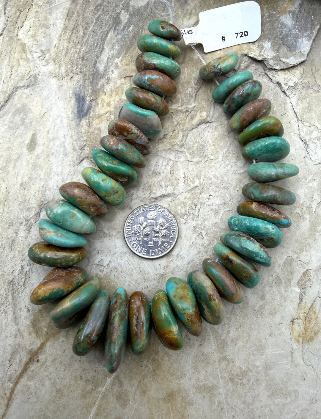 Green Kingman Turquoise (Arizona) Graduated LONG Nugget